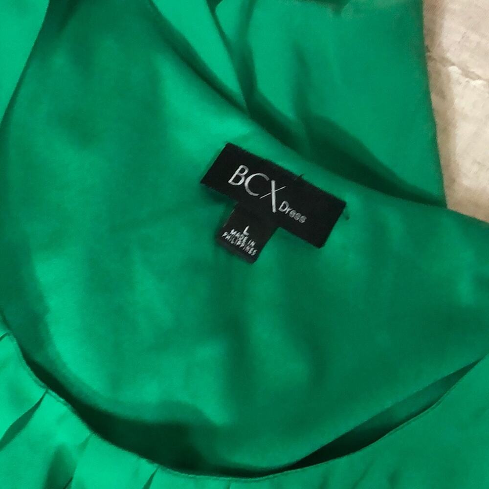 BCX Mini Dress in Green Size Large with Belt - Picture 5 of 9